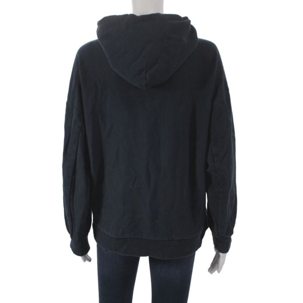Rag & Bone Womens Pullover Hoodie Black 100% Organic Cotton Size L - Picture 3 of 6